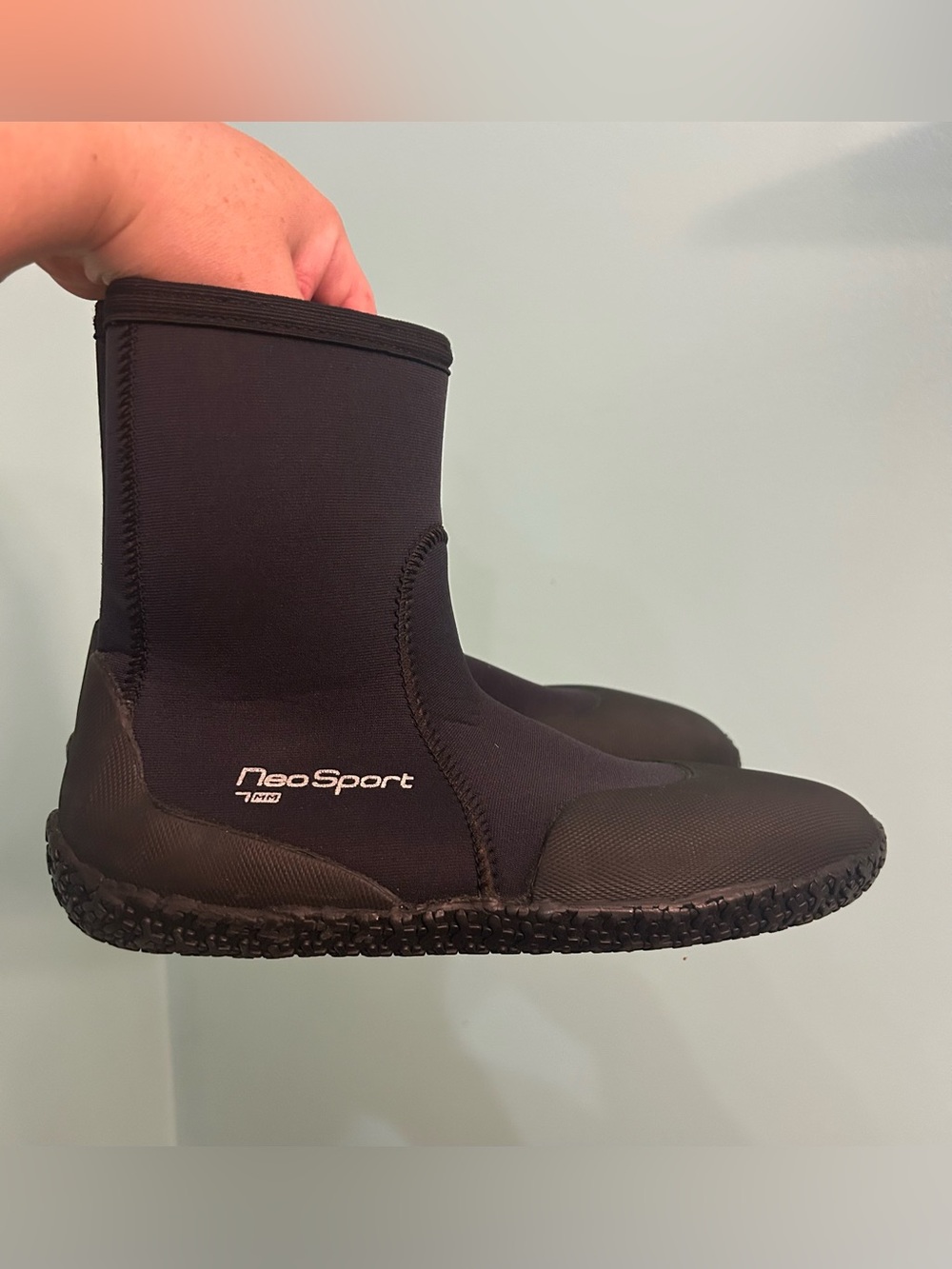 NeoSport Neoprene Scuba Unisex Sz 10 Dive Snorkel Boots 7mm Black